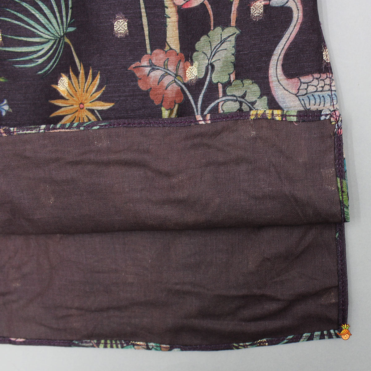 Jungle Printed Jacket Style Ethnic Kurta With Pyjama