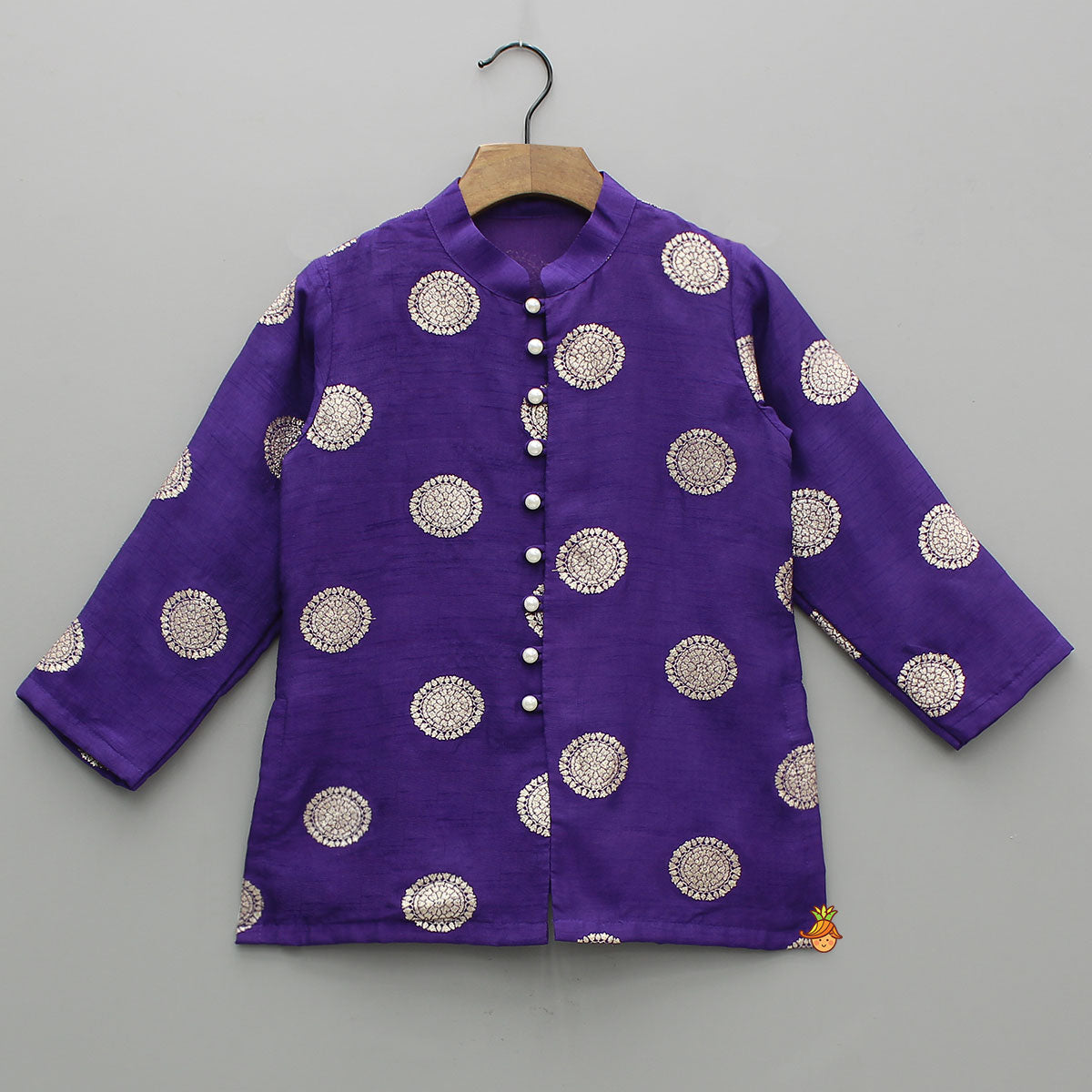 Festive Silk Kurta With Pyjama