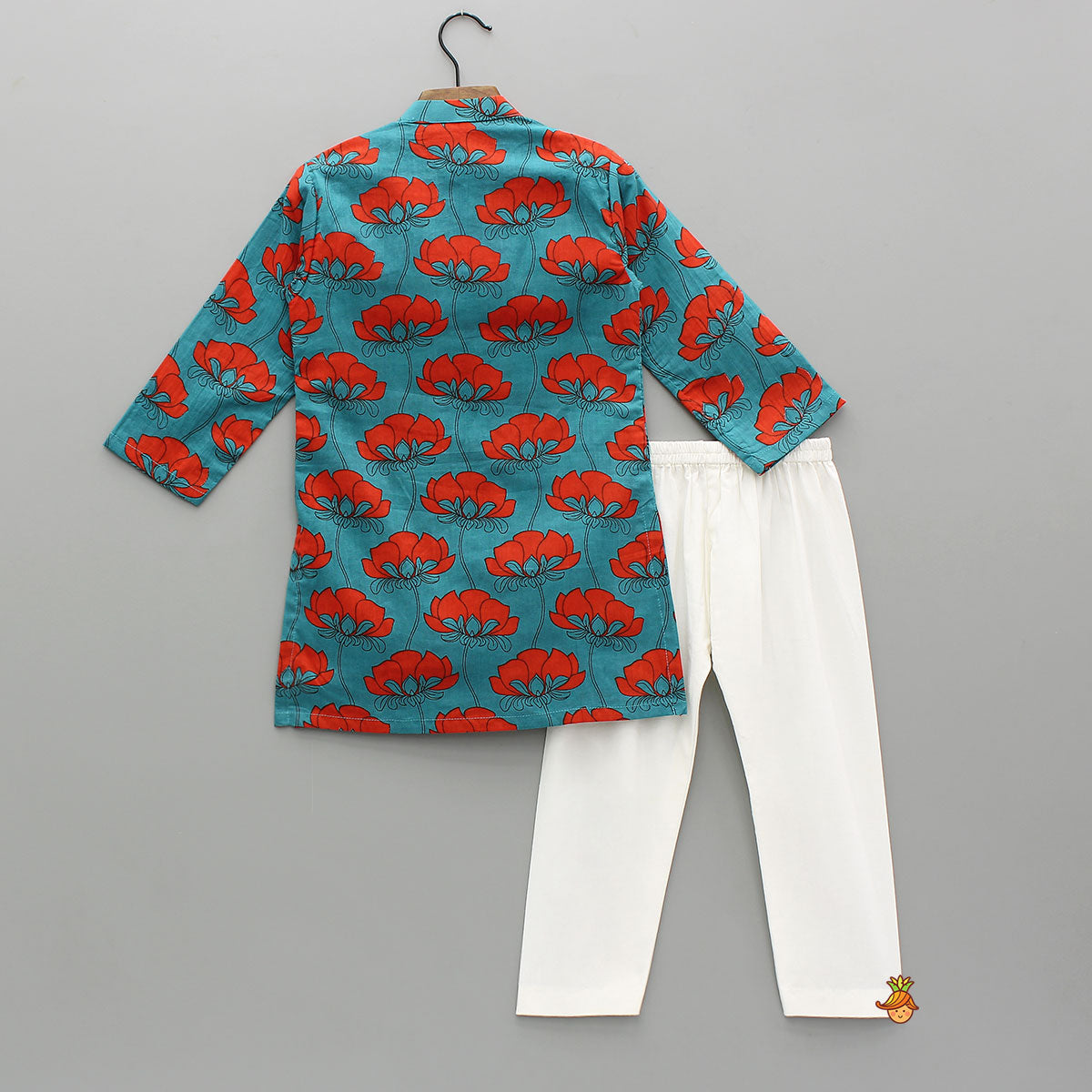Vibrant Floral Printed Kurta With Pyjama