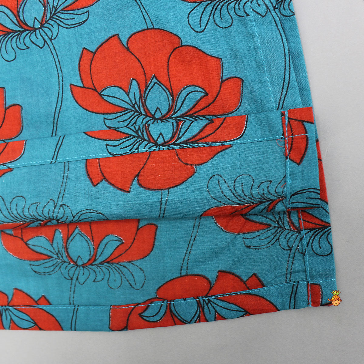 Vibrant Floral Printed Kurta With Pyjama