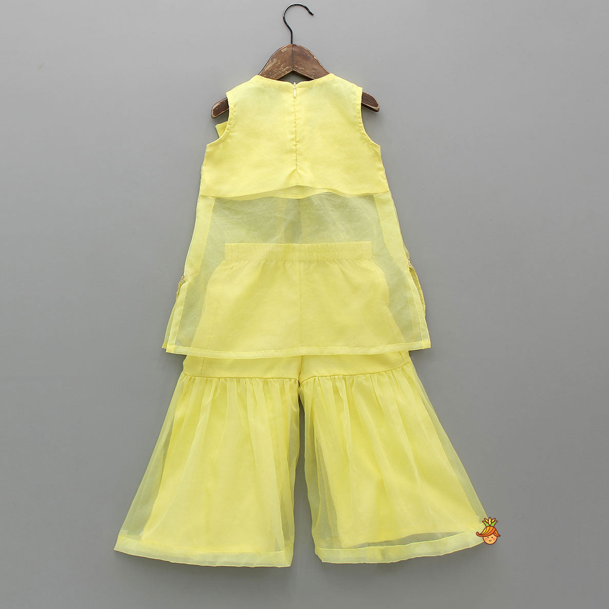 Gorgeous Organza Bow Top And Sharara