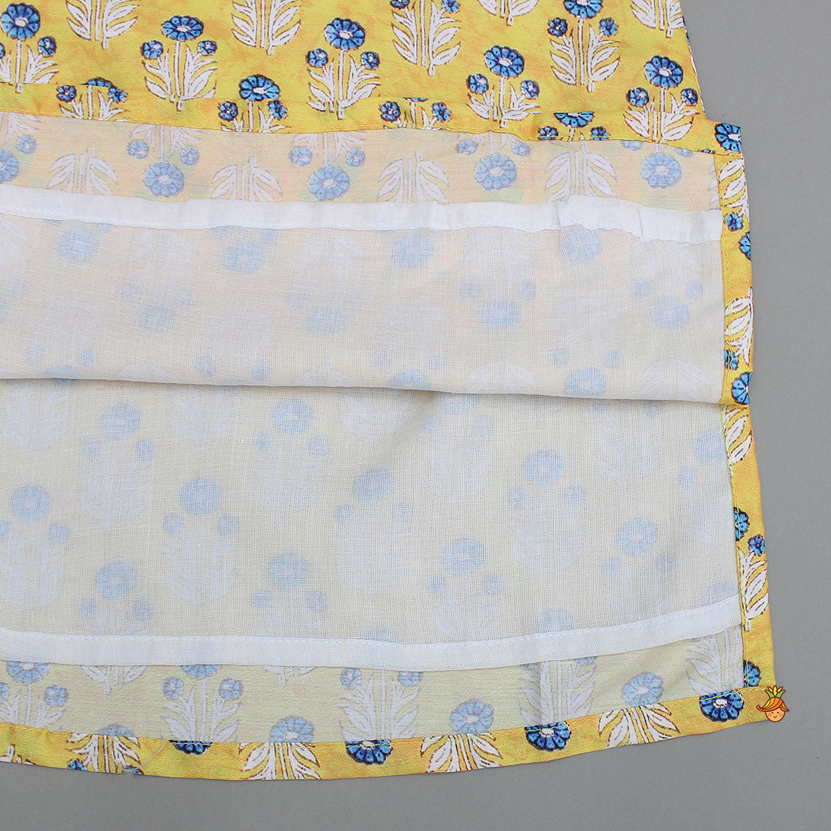 Front Placket Floral Printed Kurta With Pyjama