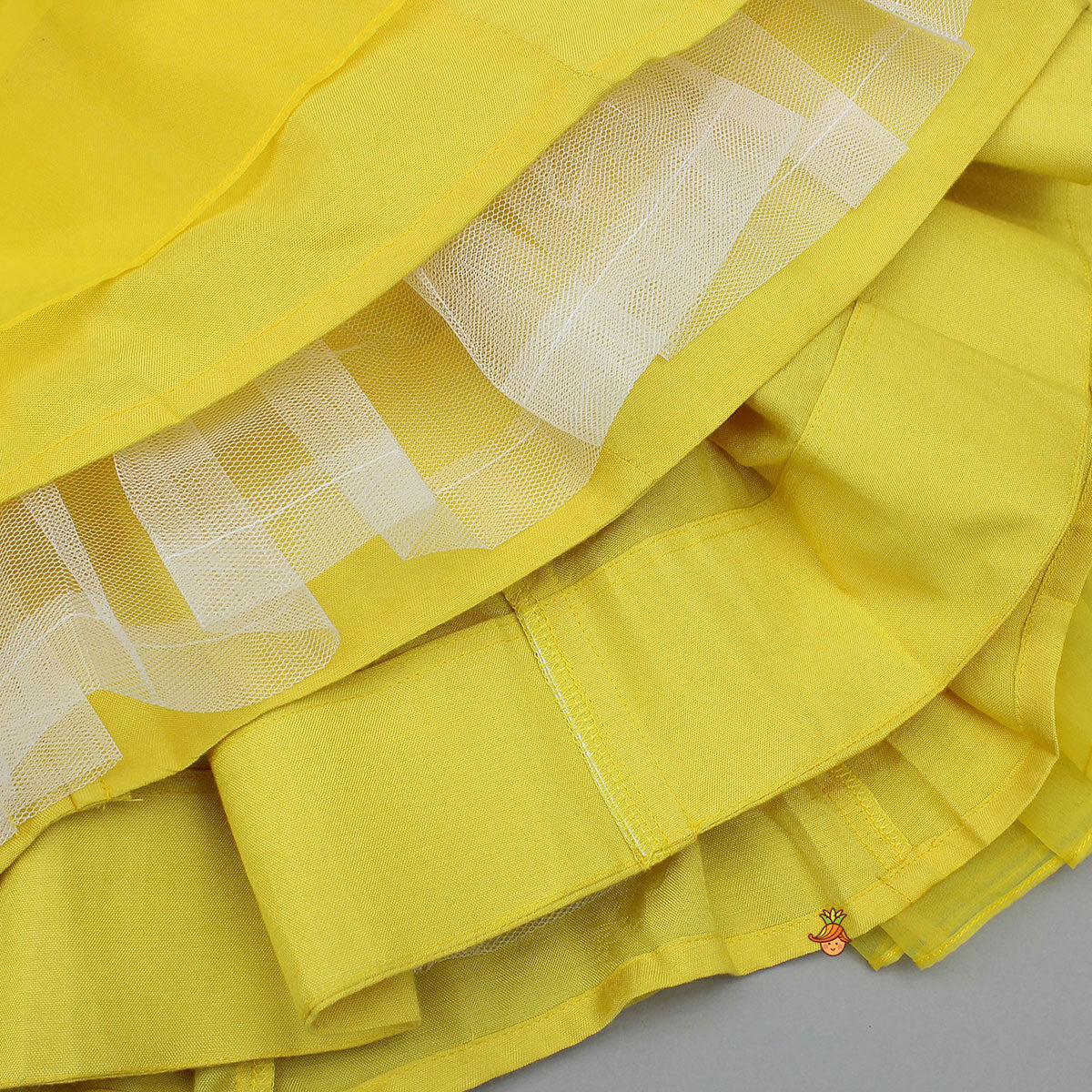 Thread Embroidered Strappy Crop Top And Lehenga