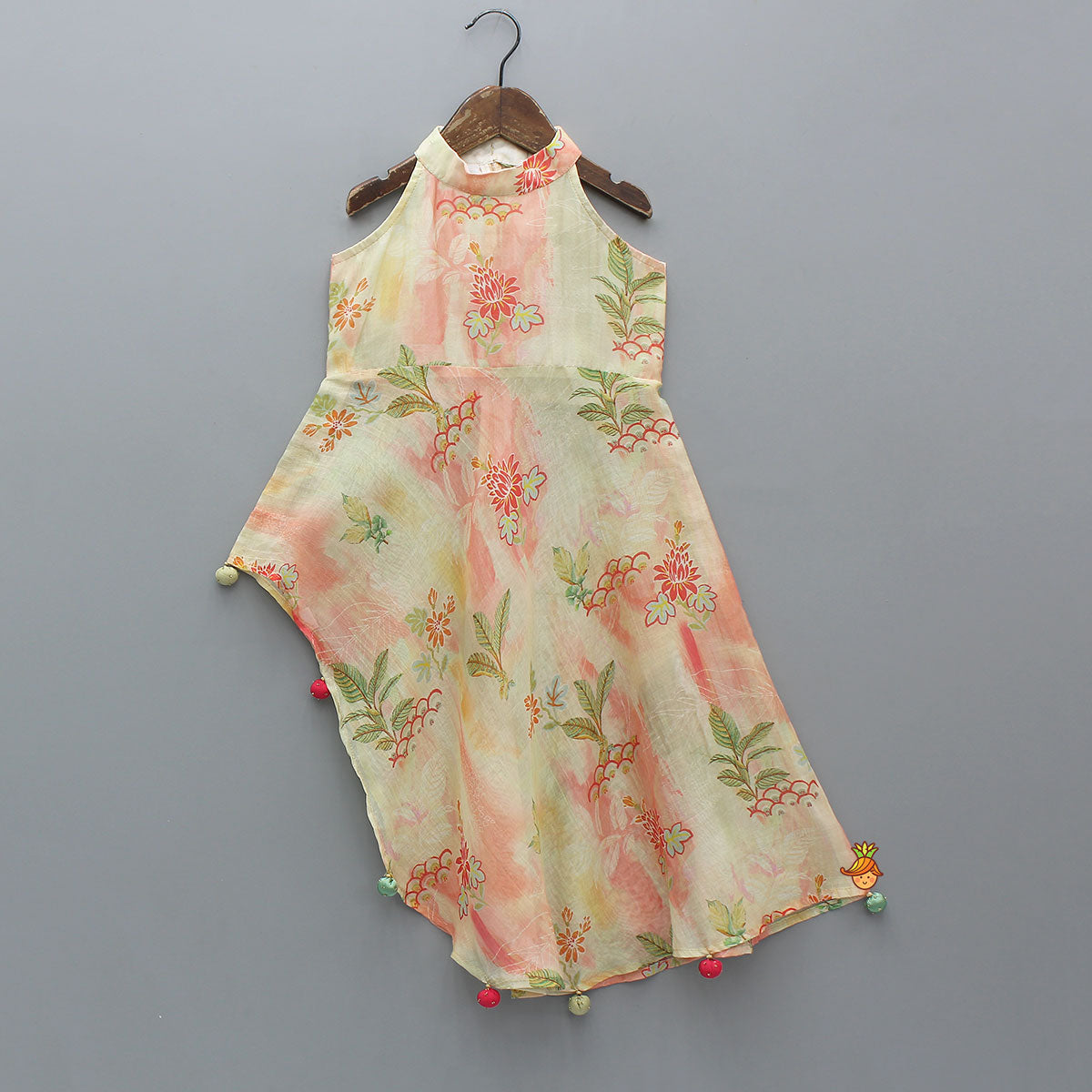 Stylish Asymmetric Sleeveless Kurti With Palazzo