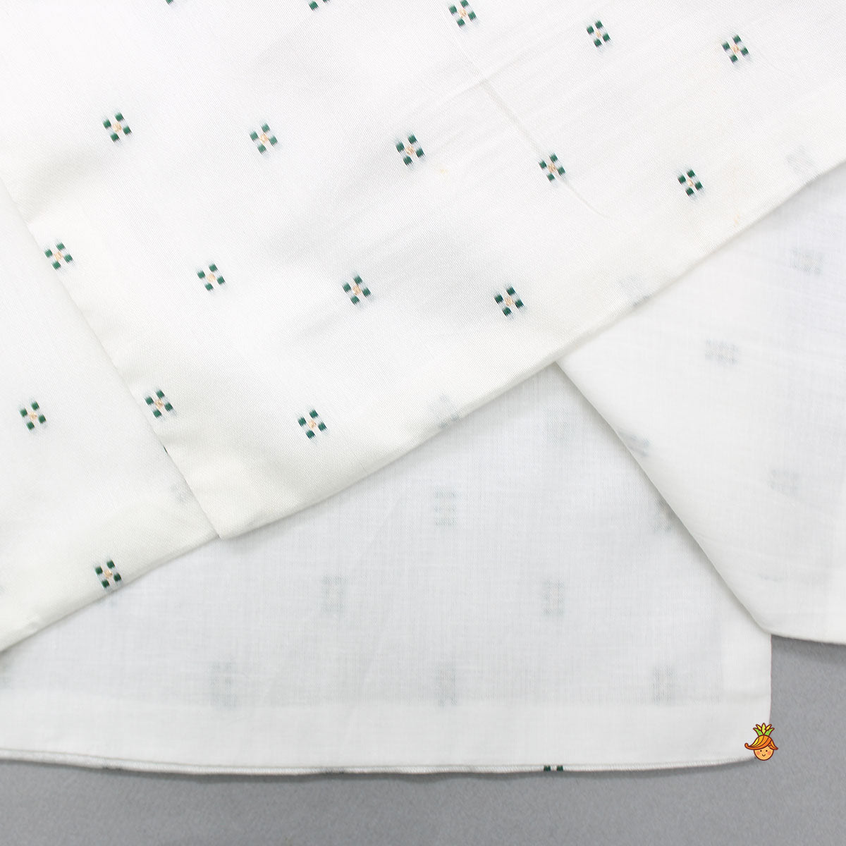 Kurta And Bandhani Printed Jacket With Pyjama