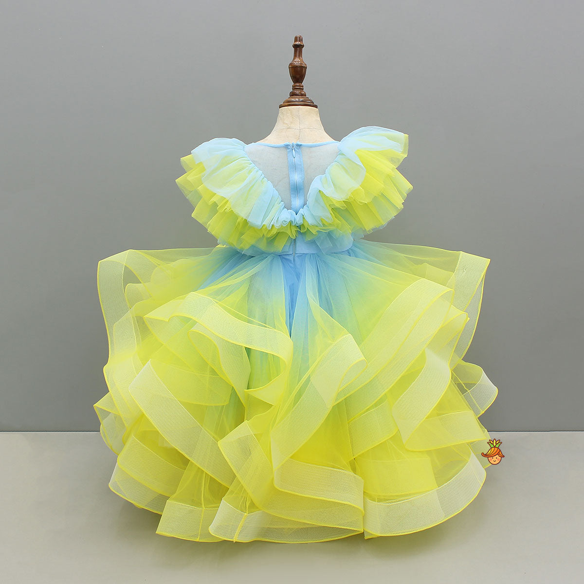 Layered Ruffled Charming Gown