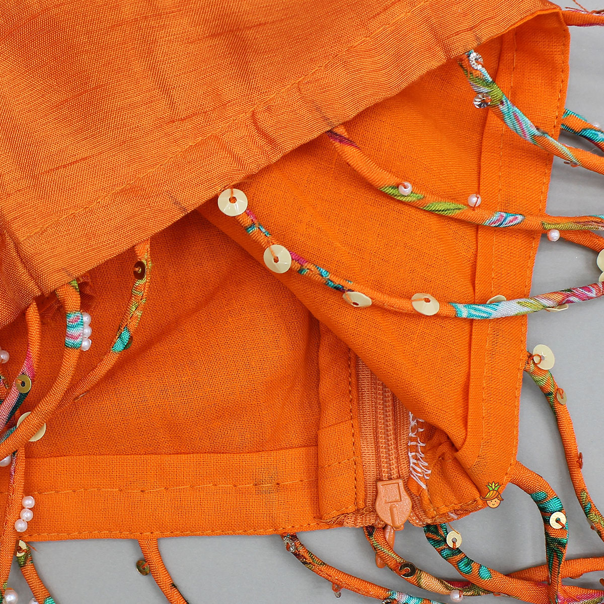 String Hangings Detailed Top And Lehenga