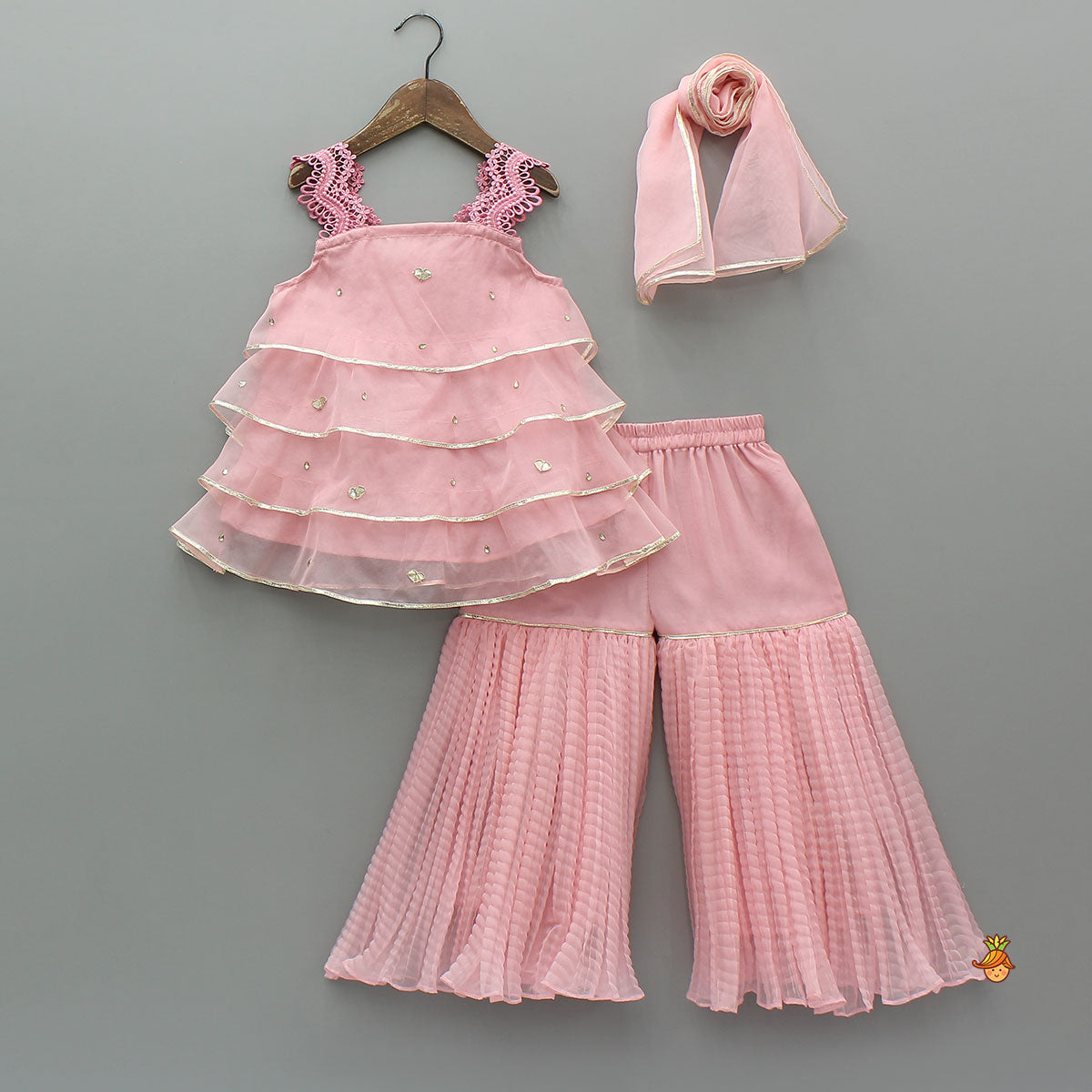 Beautiful Layered Top And Sharara