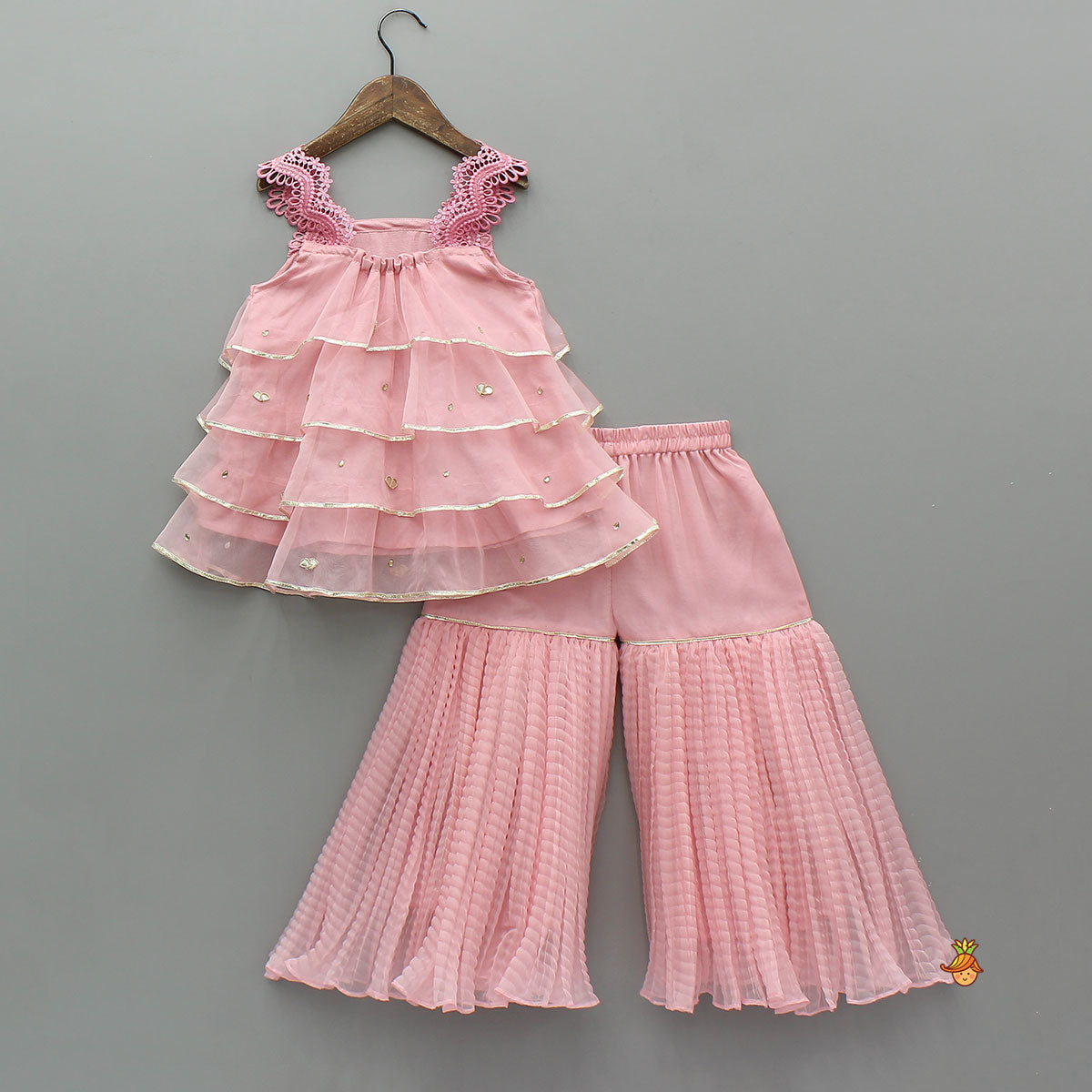 Beautiful Layered Top And Sharara