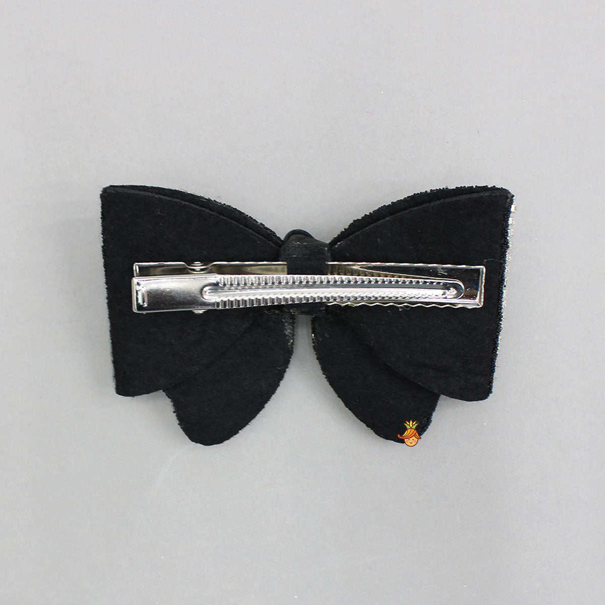 Glass Crystal Beads Embellished Bow Hair Clip