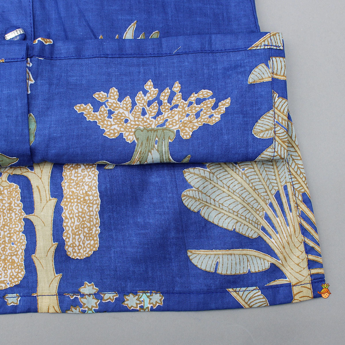 Front Open Printed Kurta With Pyjama