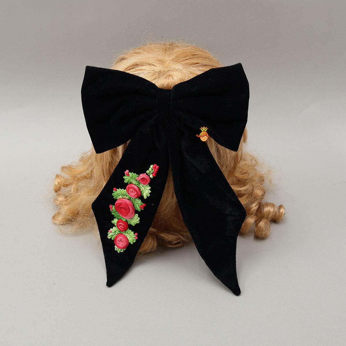Velvet Floral Hair Clip