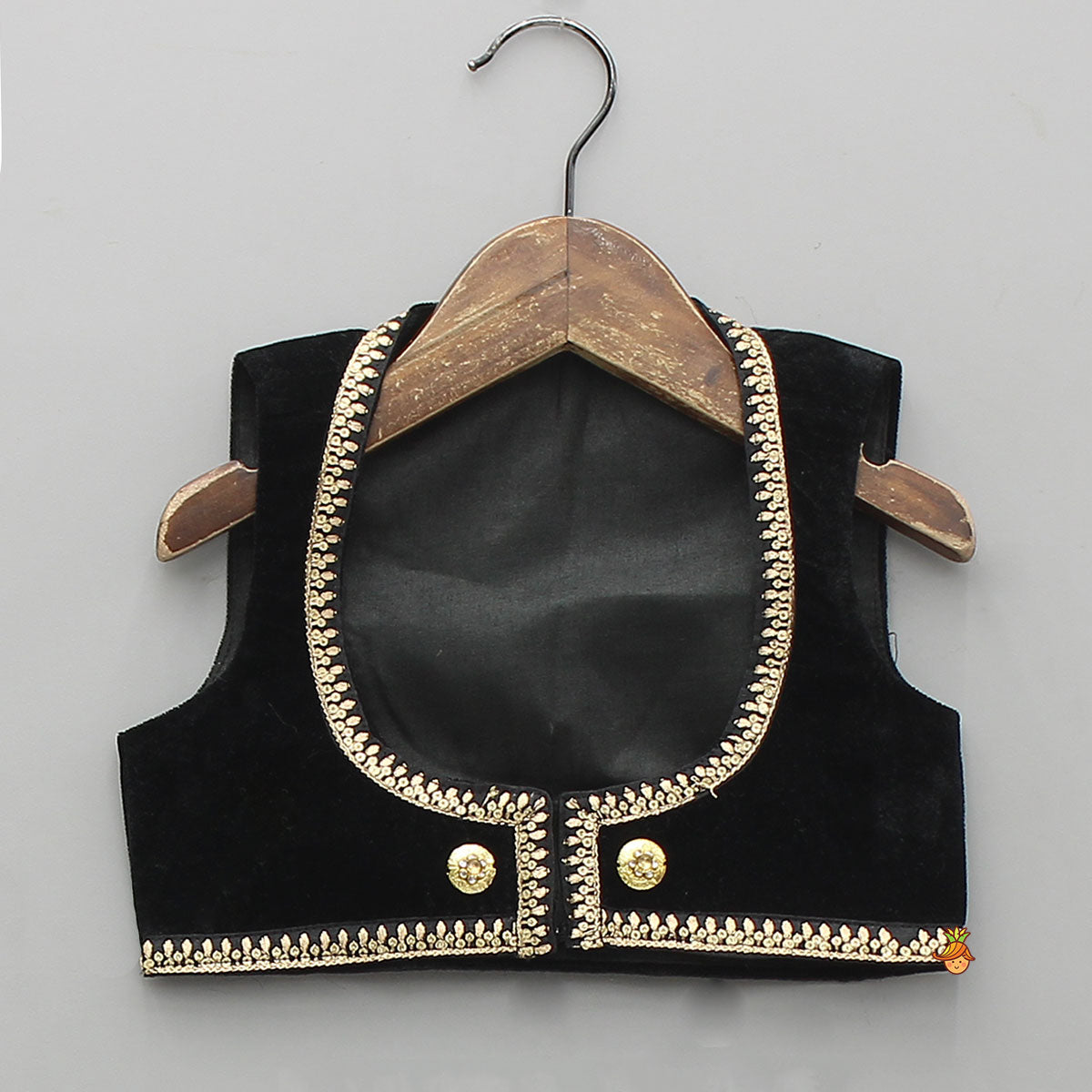 Elegant Shimmery Anarkali With Front-Open Velvet Jacket