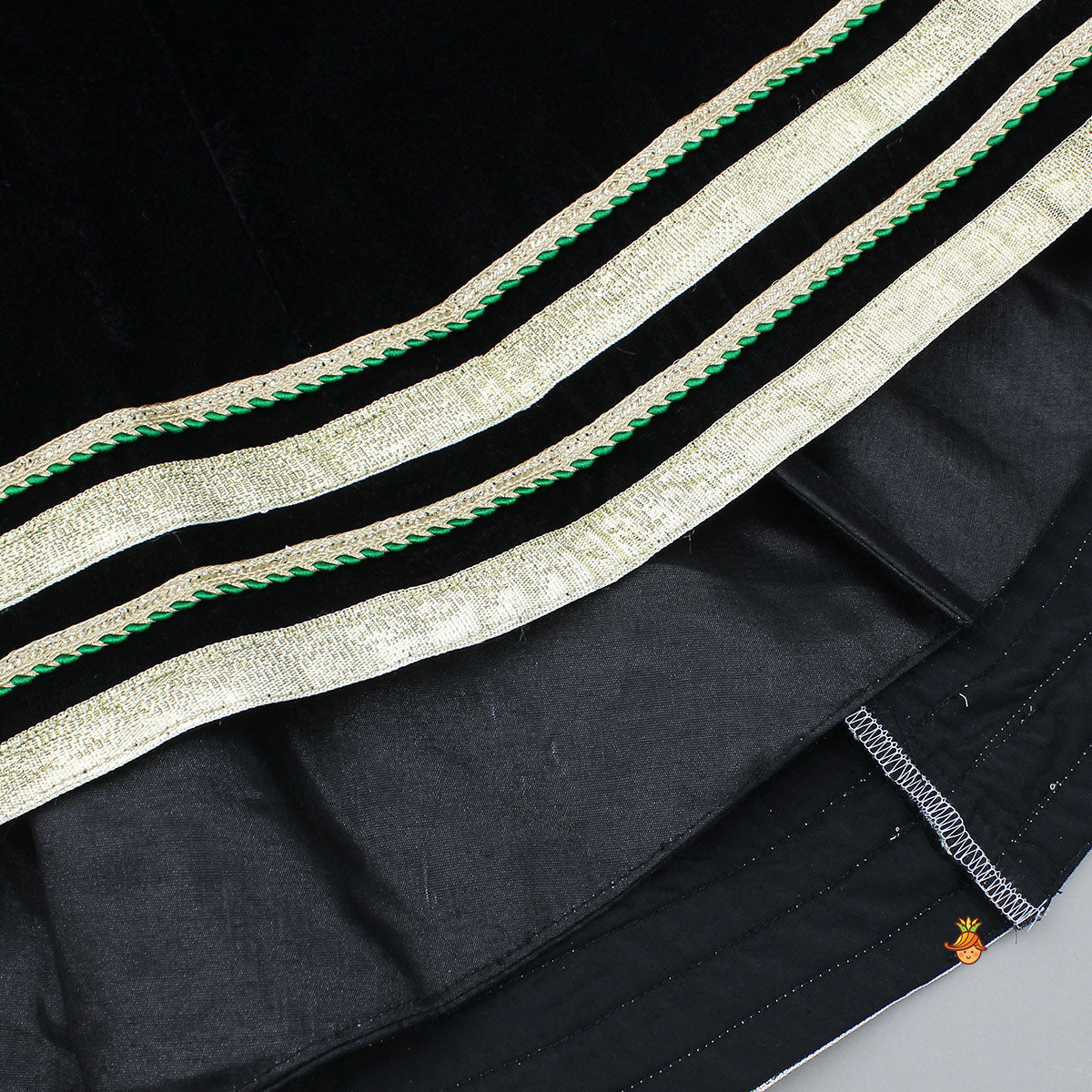 Charming Velvet Anarkali With Front-Open Jacket