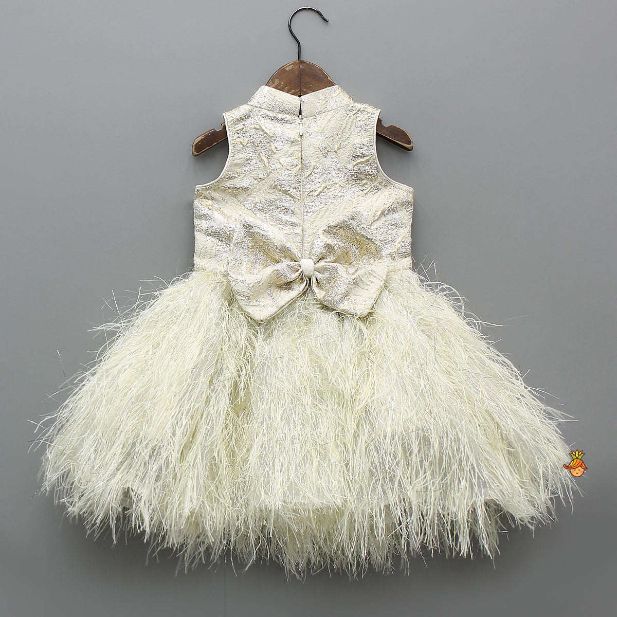 Elegant Fur Sleeveless Dress