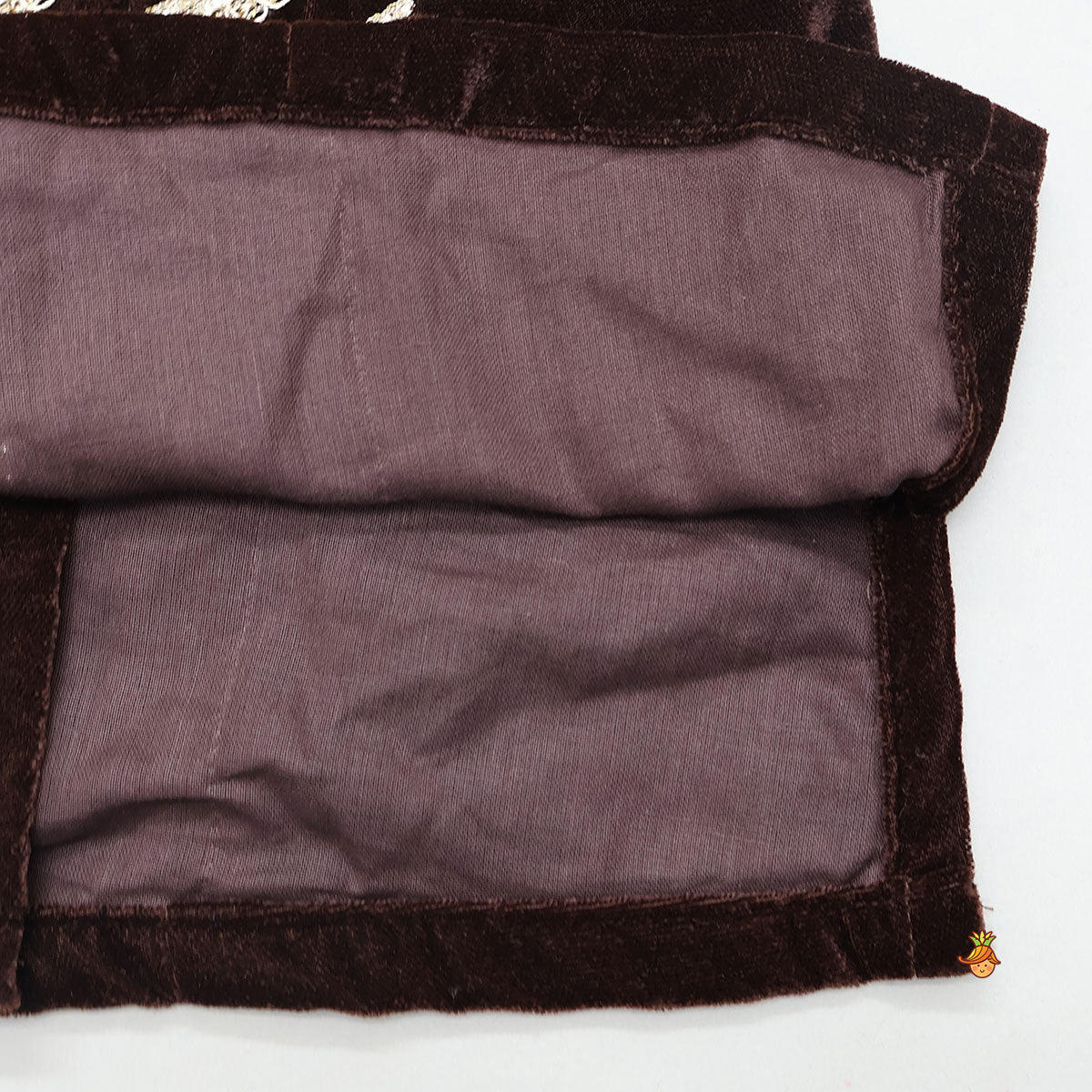 Velvet Lace Work Top And Lehenga