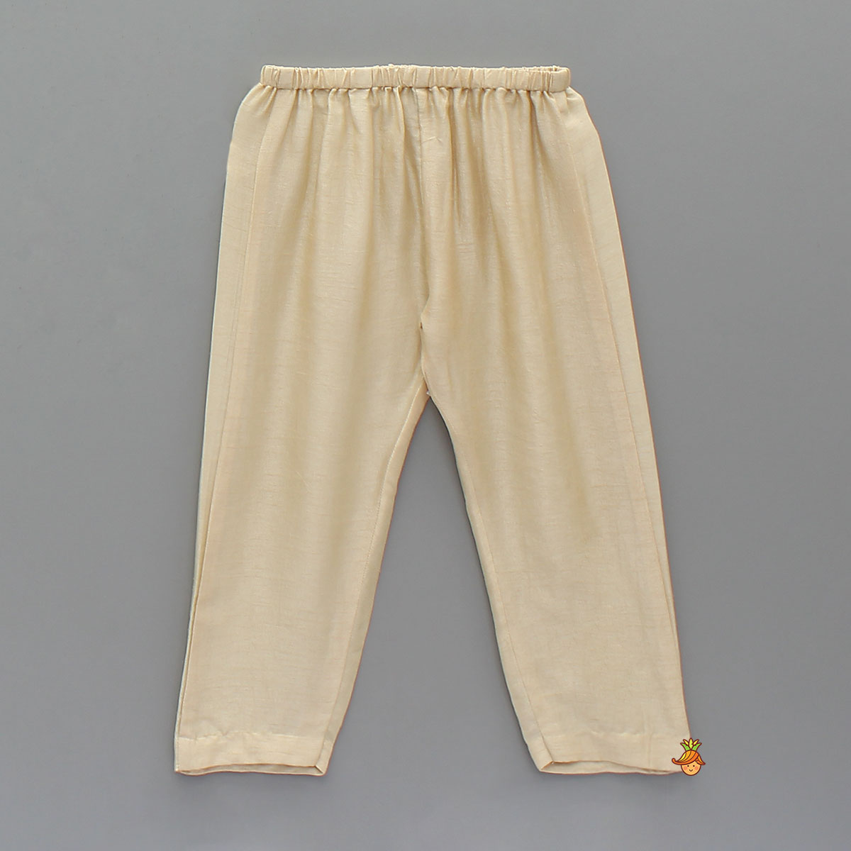 Animal Motif Embroidered Silk Kurta With Pyjama