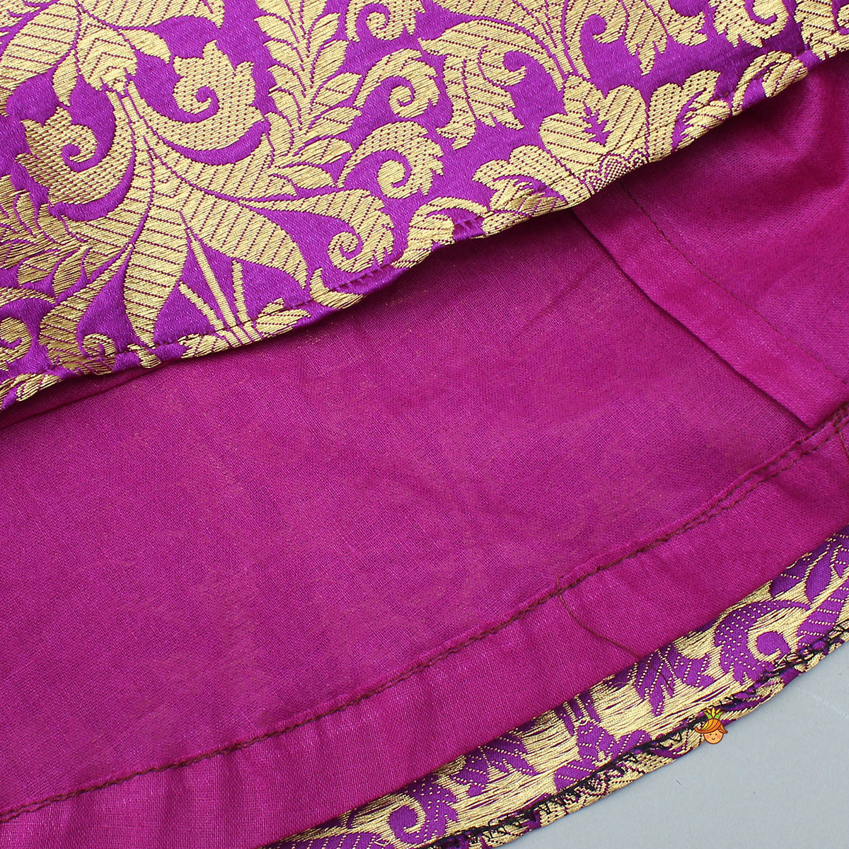 Velvet Kurti With Brocade Lehenga