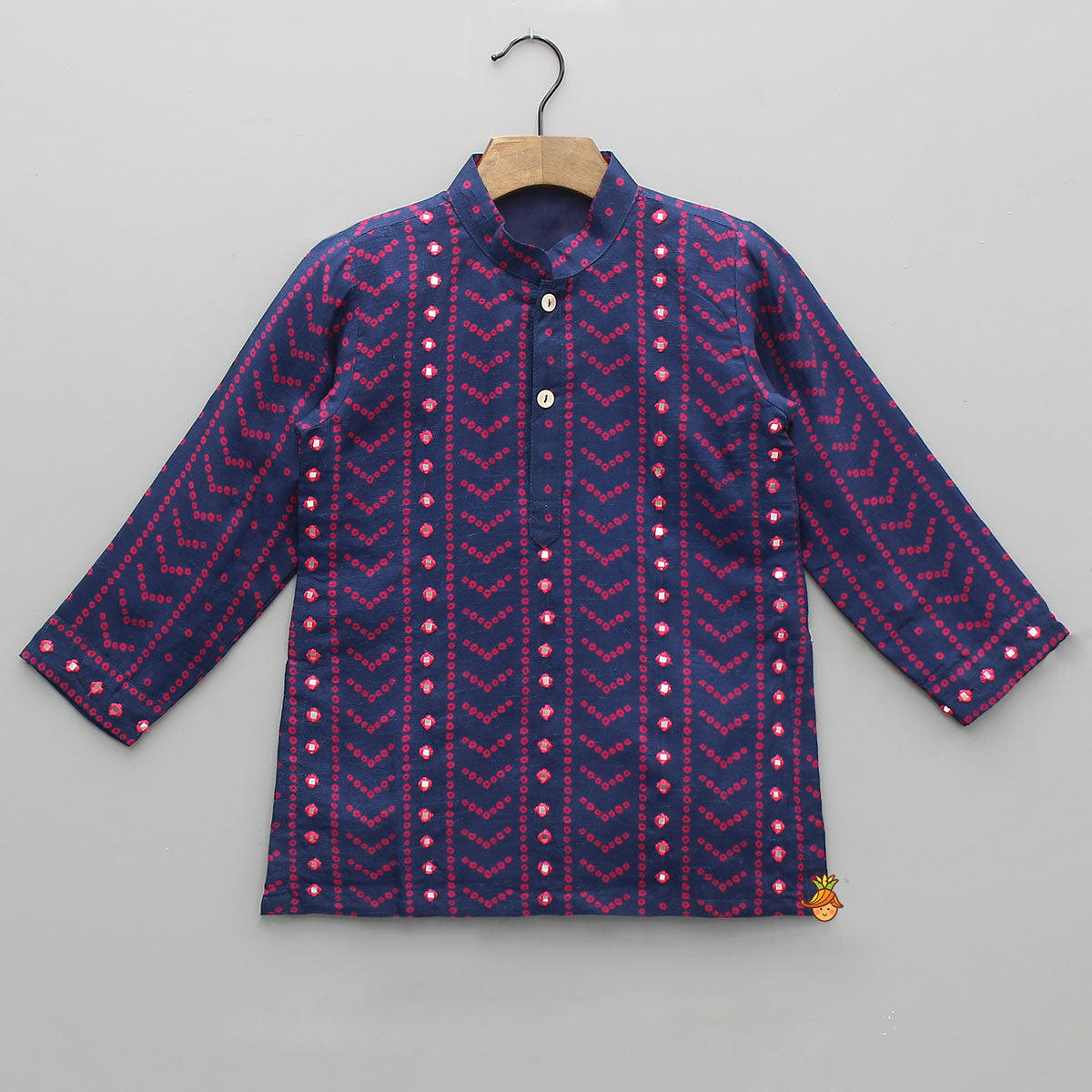 Bandhani Printed Ethnic Kurta And Pyjama