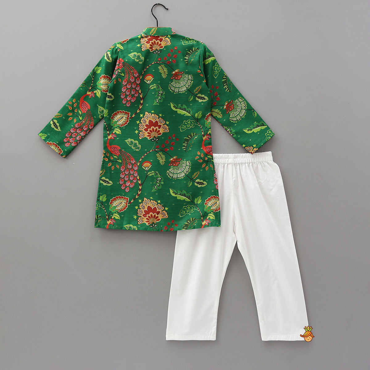 Front Placket Floral Printed Kurta With Pyjama