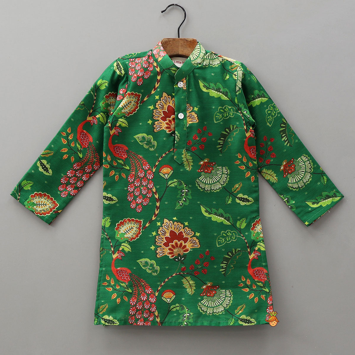 Front Placket Floral Printed Kurta With Pyjama