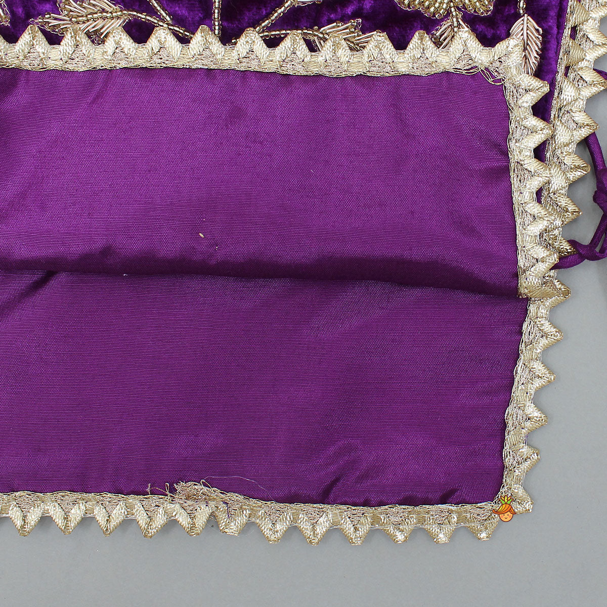 Side Knot Detailed Shiny Flared Anarkali