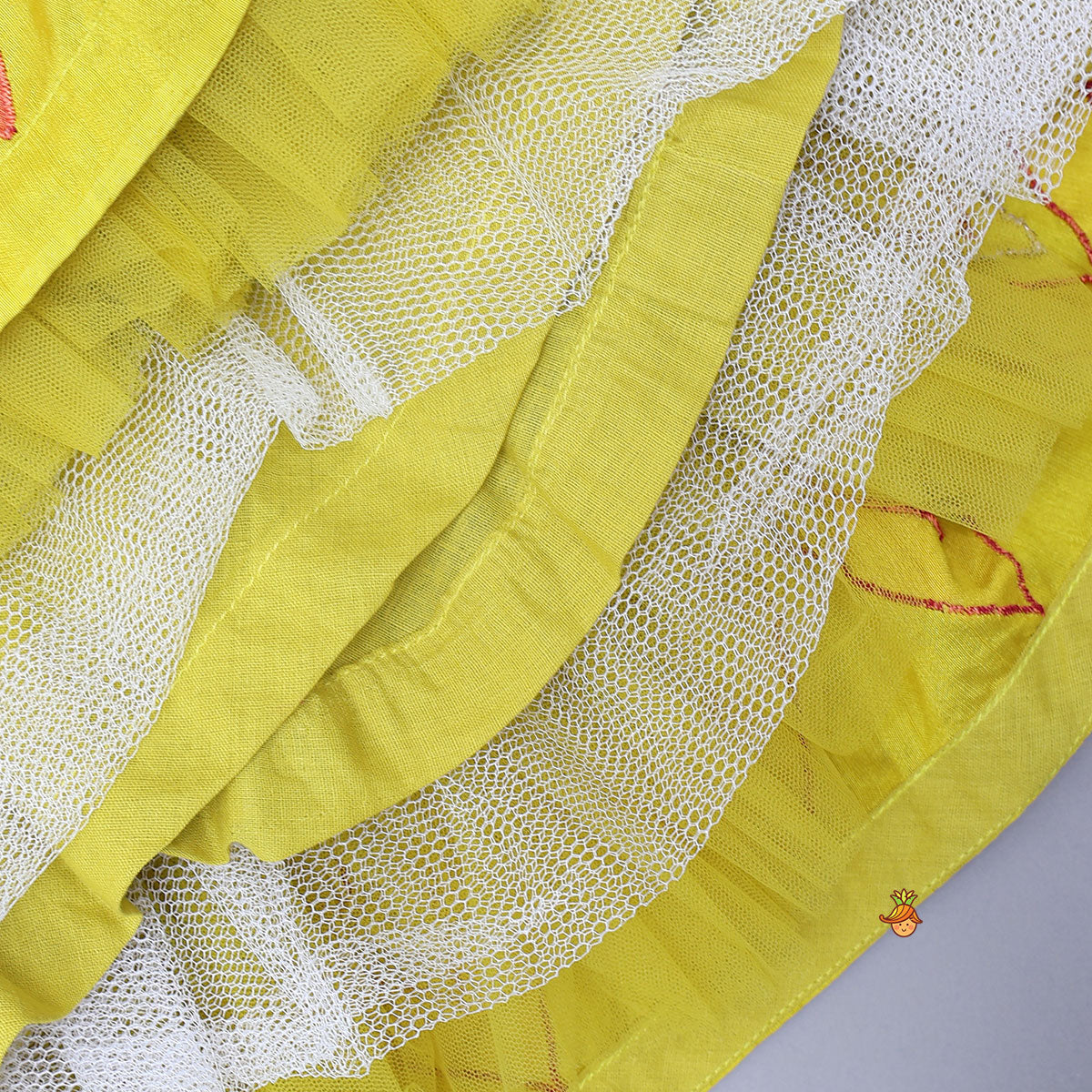 Back Knot Detail Halter Neck Top With Lehenga