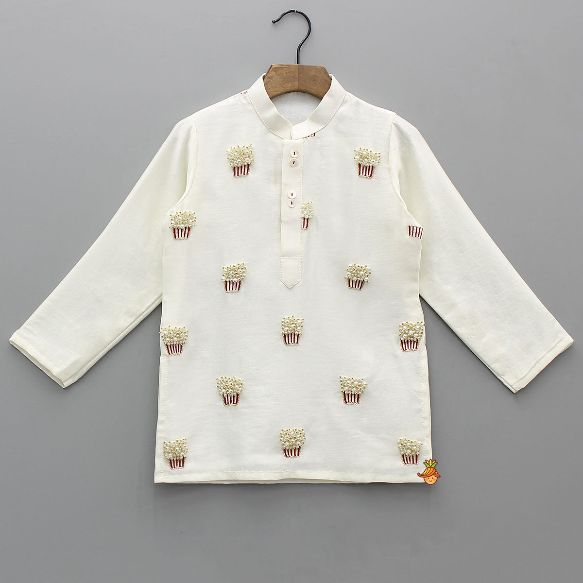 Intricately Embroidered Kurta With Pyjama