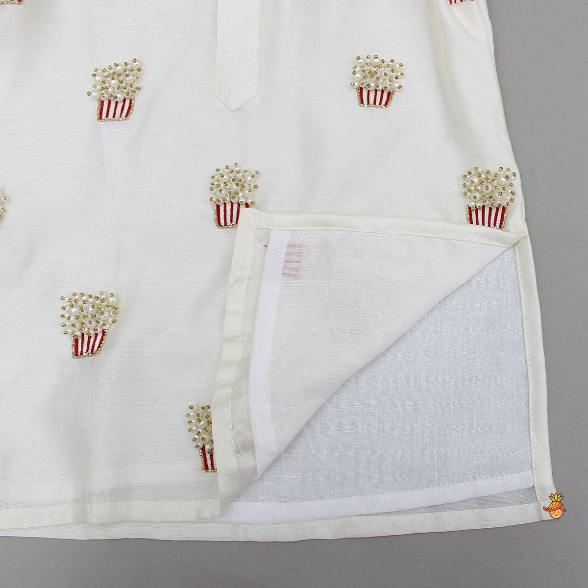 Intricately Embroidered Kurta With Pyjama