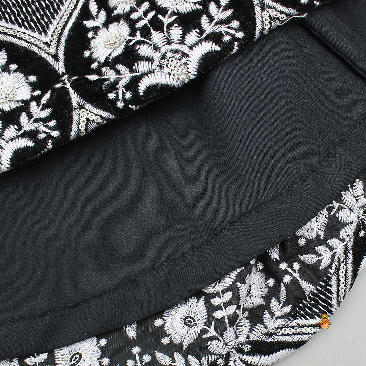 Gorgeous Top And Heavy Thread-Embroidered Velvet Lehenga With Matching Dupatta