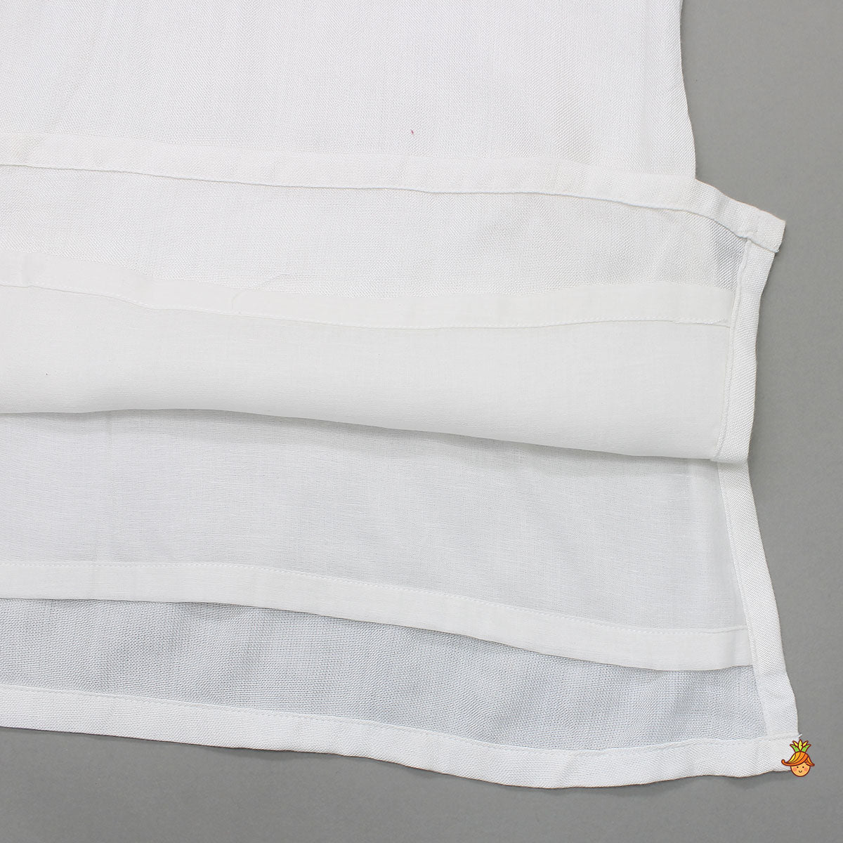 Round Neck Kurti With Jacket And Pleated Palazzo Pant