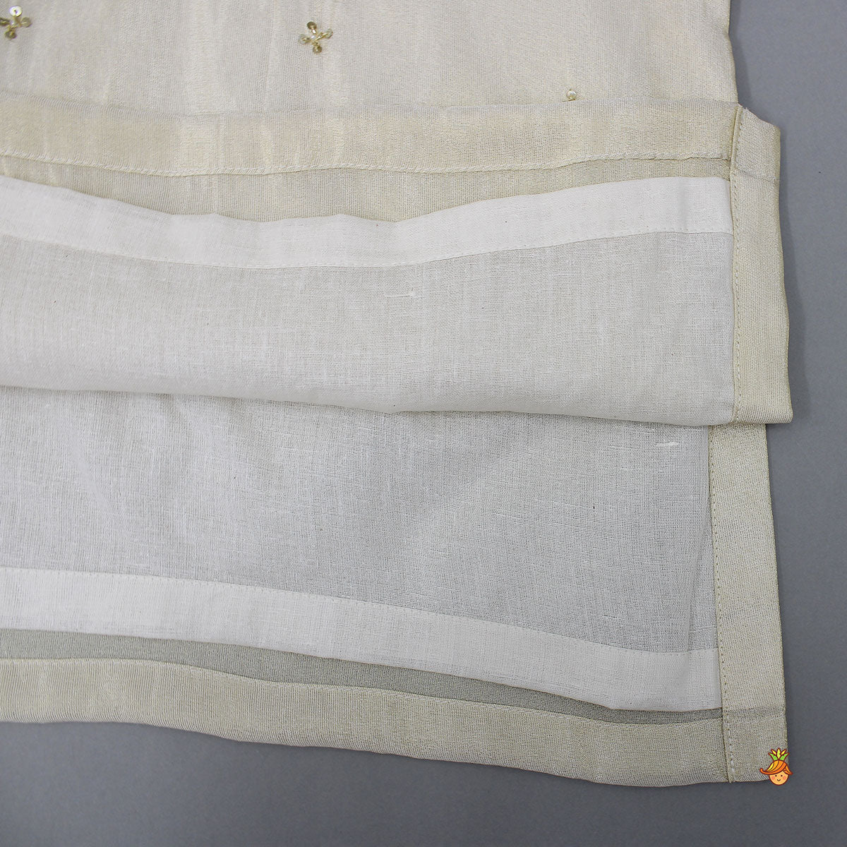 Embroidered Front Placket Kurta With Churidar