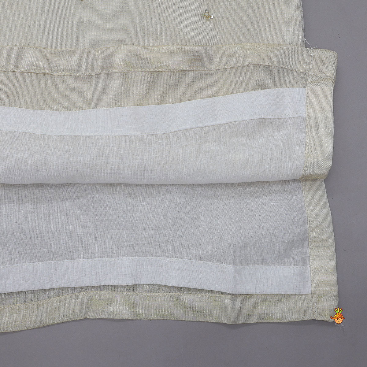 Embroidered Front Placket Shimmery Kurta With Churidar