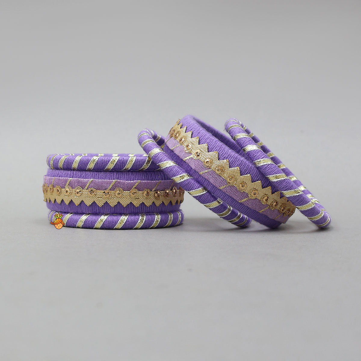 Gota Lace Detailed Thread Bangles