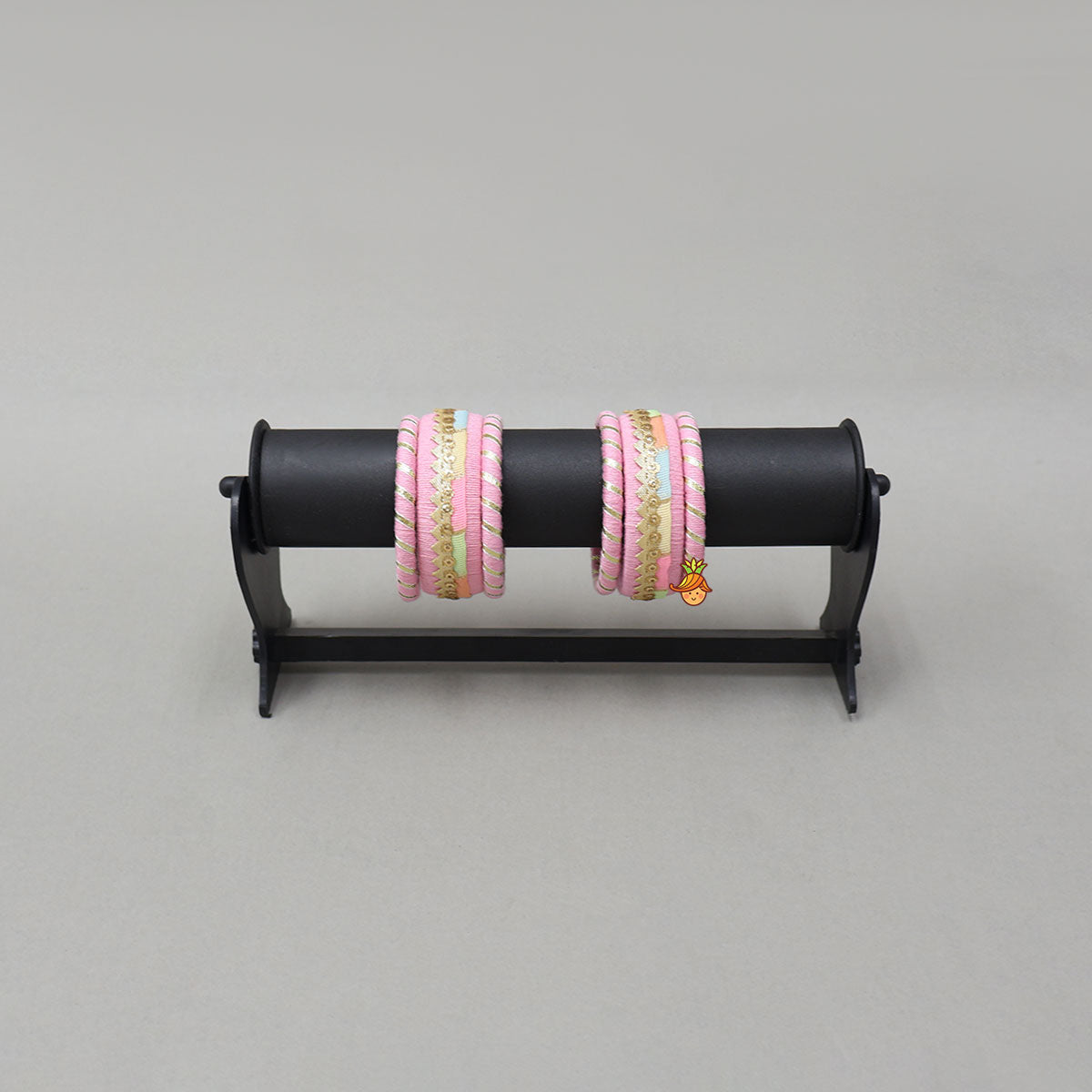 Gota Lace-Embellished Thread Bangles