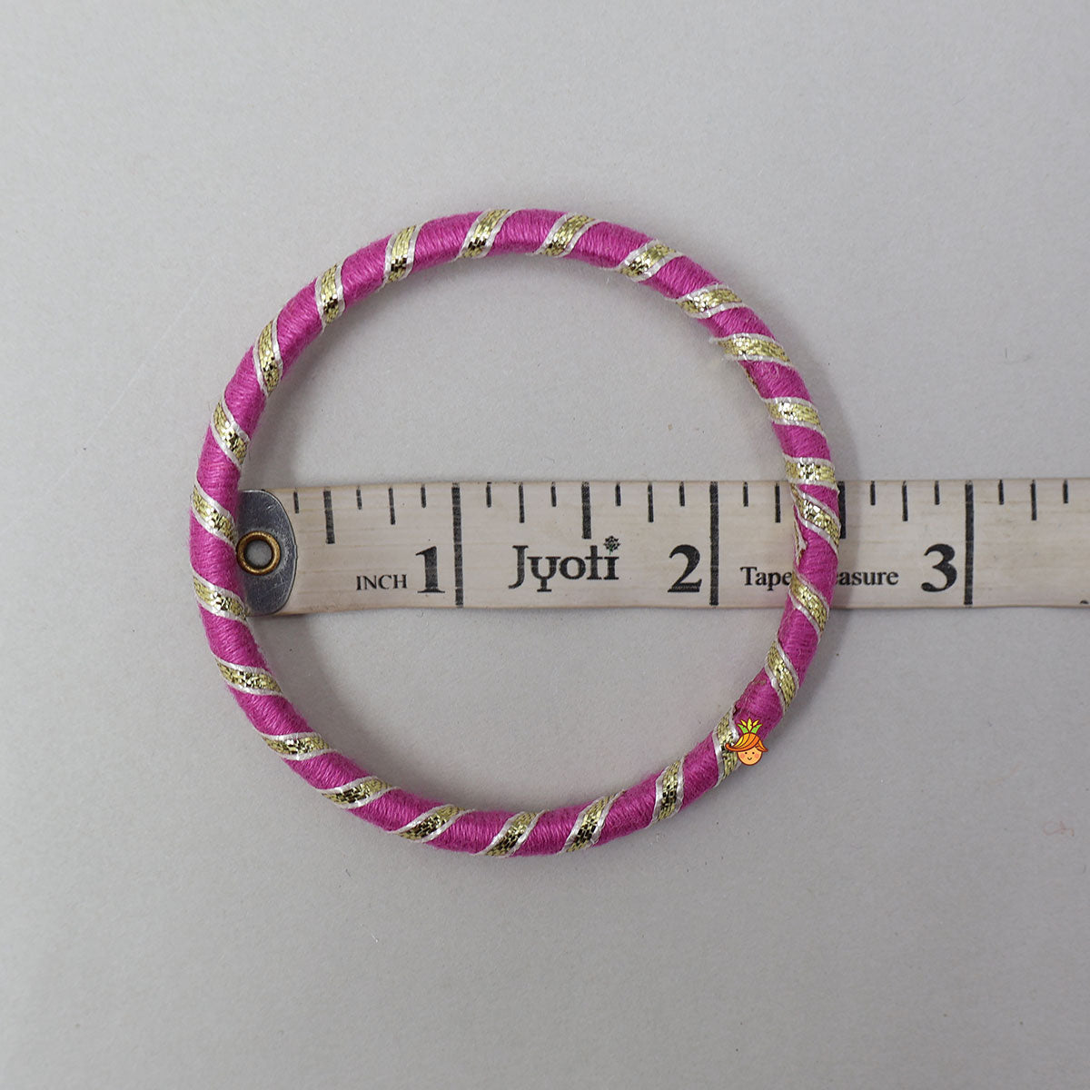 Adorable Thread Bangles With Floral Sequin Work