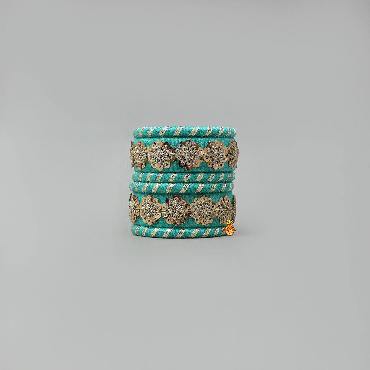 Adorable Thread Bangles With Sequin Detailing