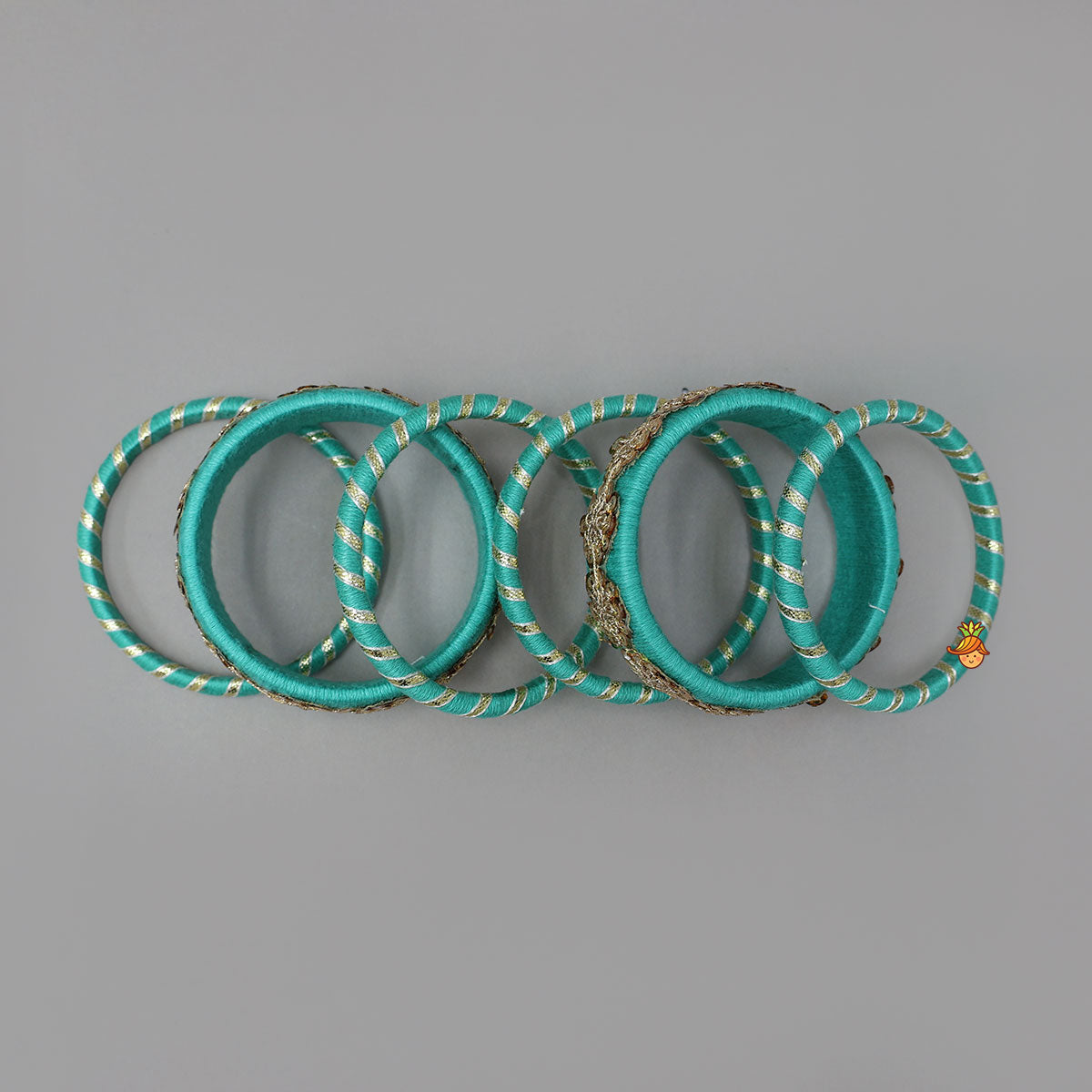 Adorable Thread Bangles With Sequin Detailing