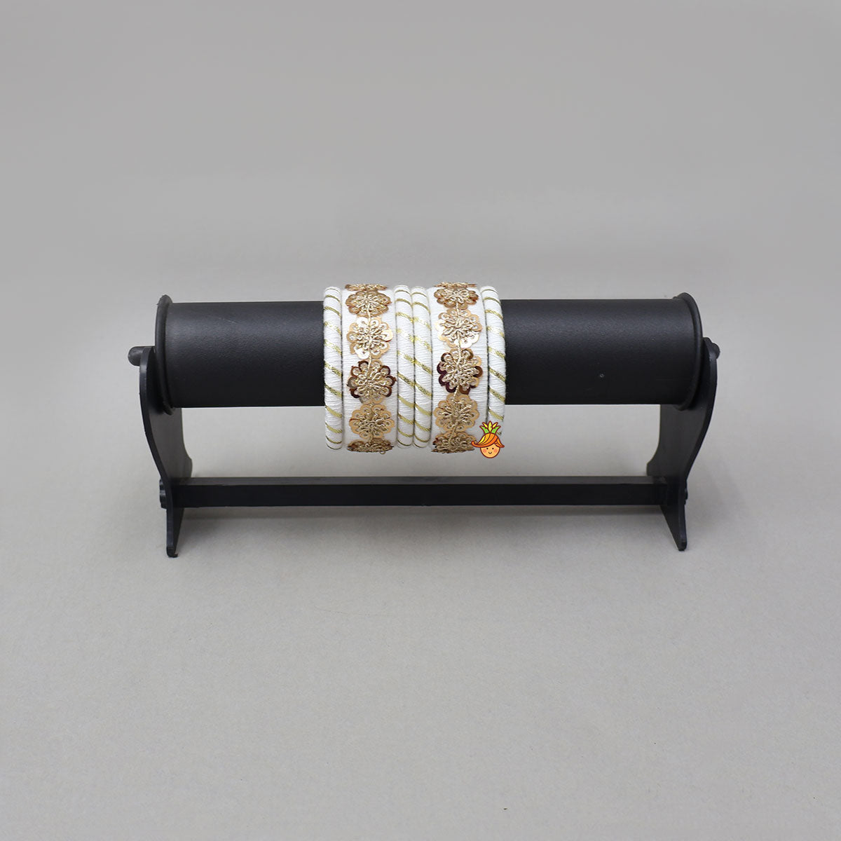 Floral Sequins-Detailed Beautiful Thread Bangles