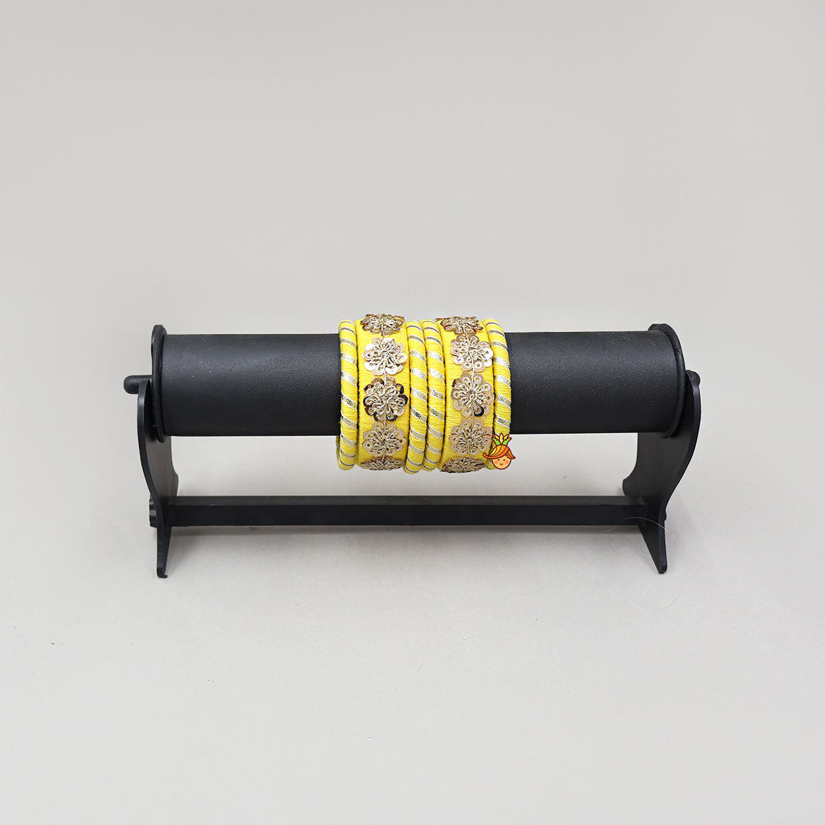 Elegant Thread Bangles With Sequin Detailing