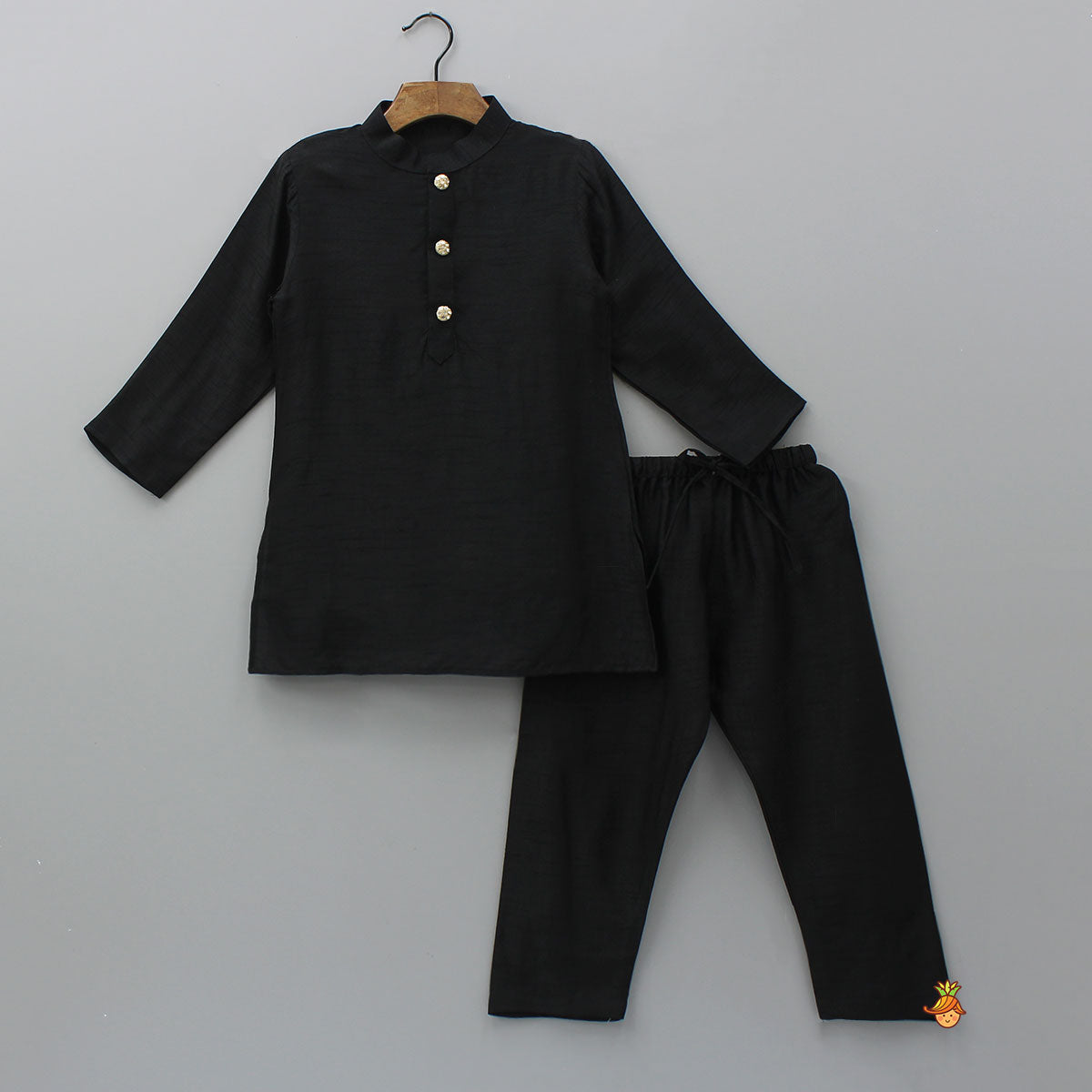 Elegant Kurta And Floral Embroidered Jacket With Pyjama