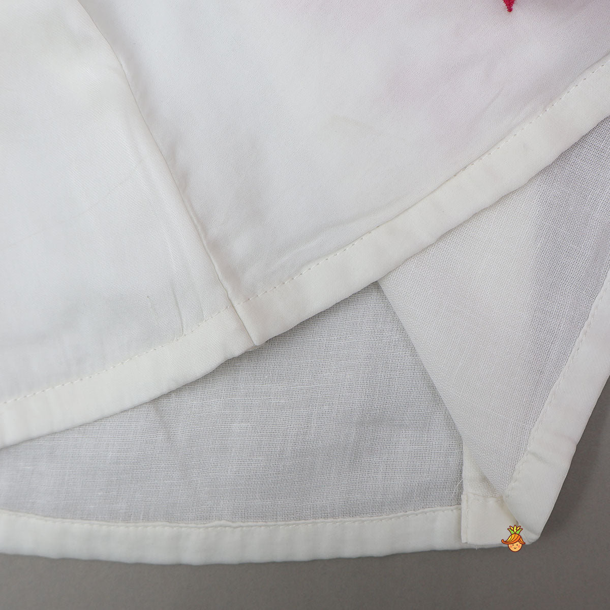 Pleated-Neckline Cape Top And Mirror-Work Palazzo