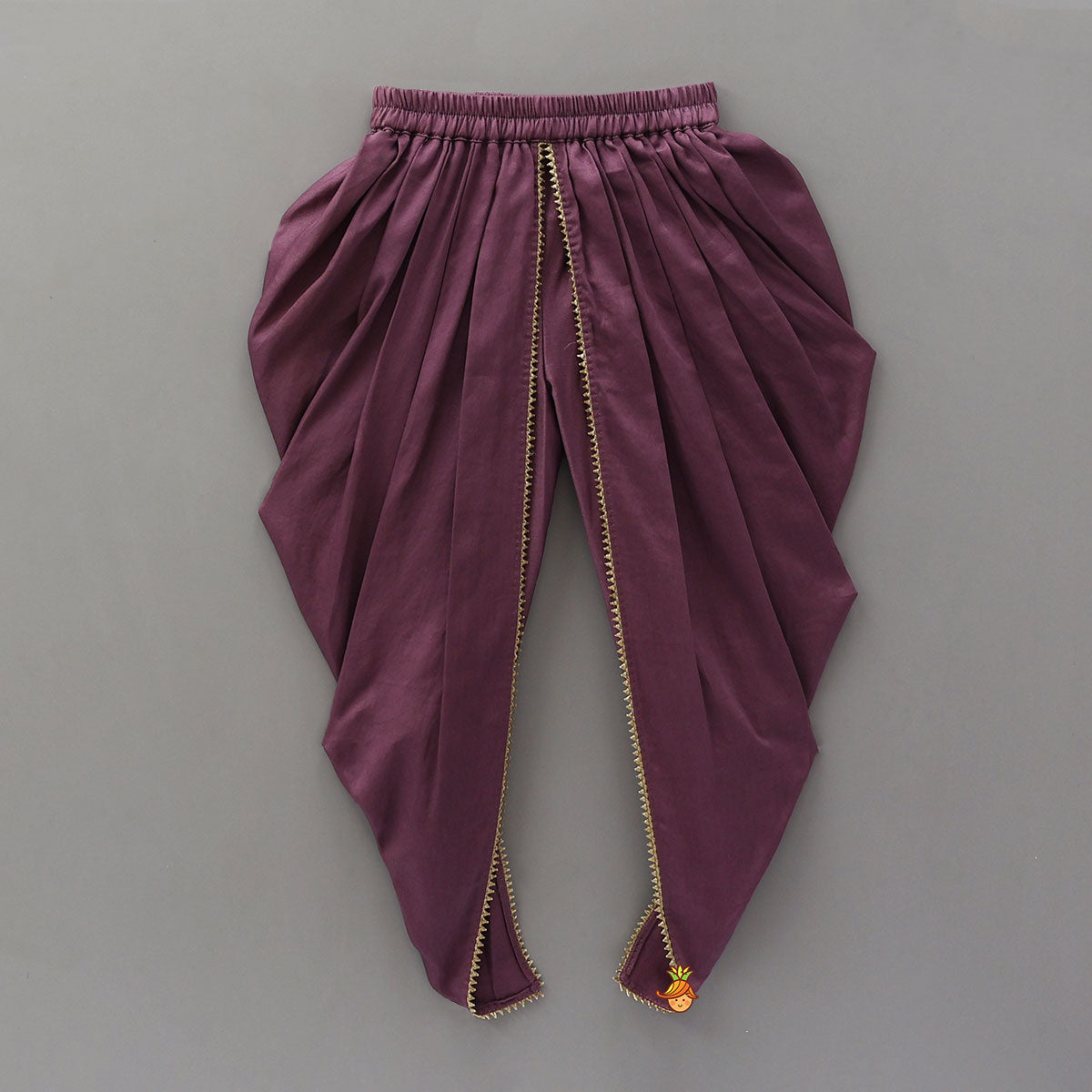 Elegant Ruffled Kurti With Pleated Dhoti