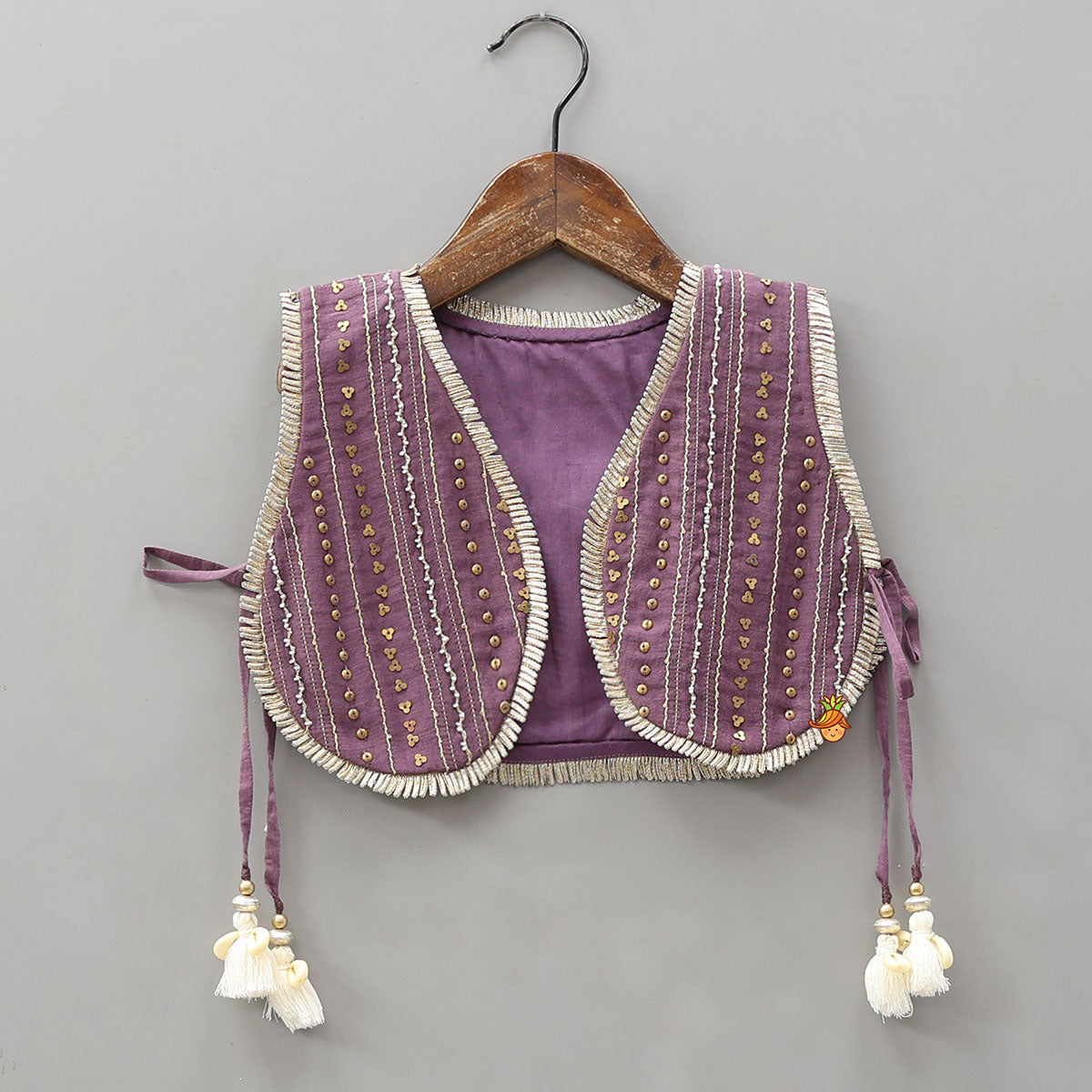 Elegant Ruffled Kurti With Pleated Dhoti