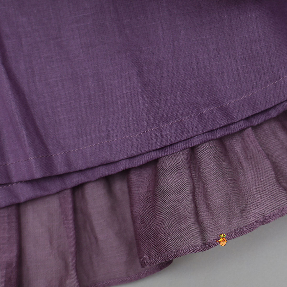 Elegant Ruffled Kurti With Pleated Dhoti