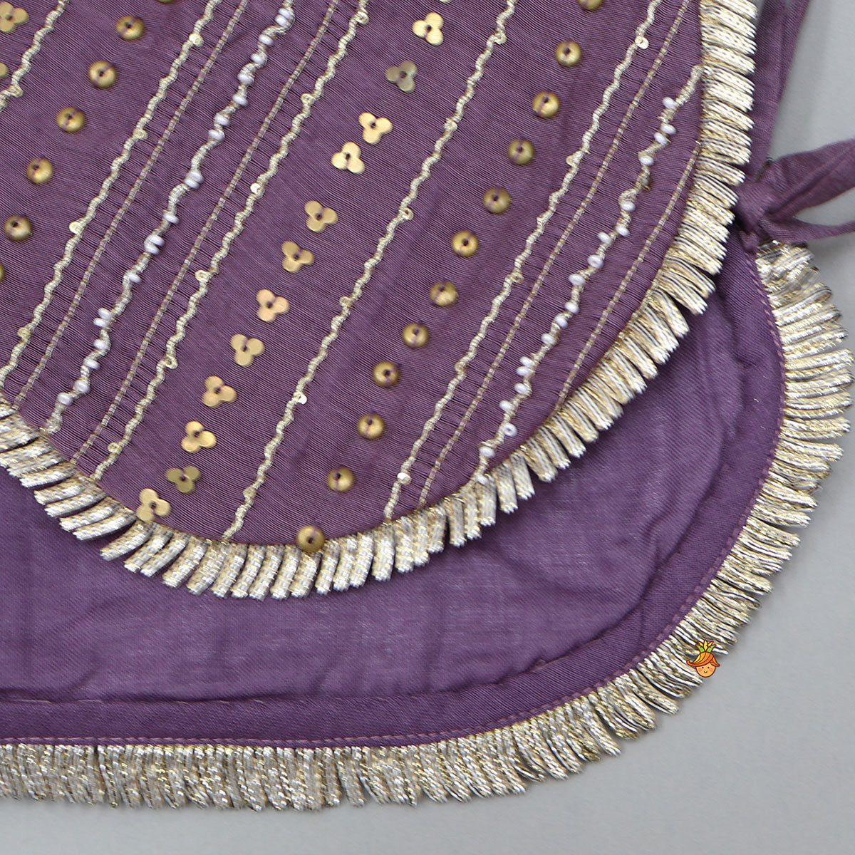 Elegant Ruffled Kurti With Pleated Dhoti