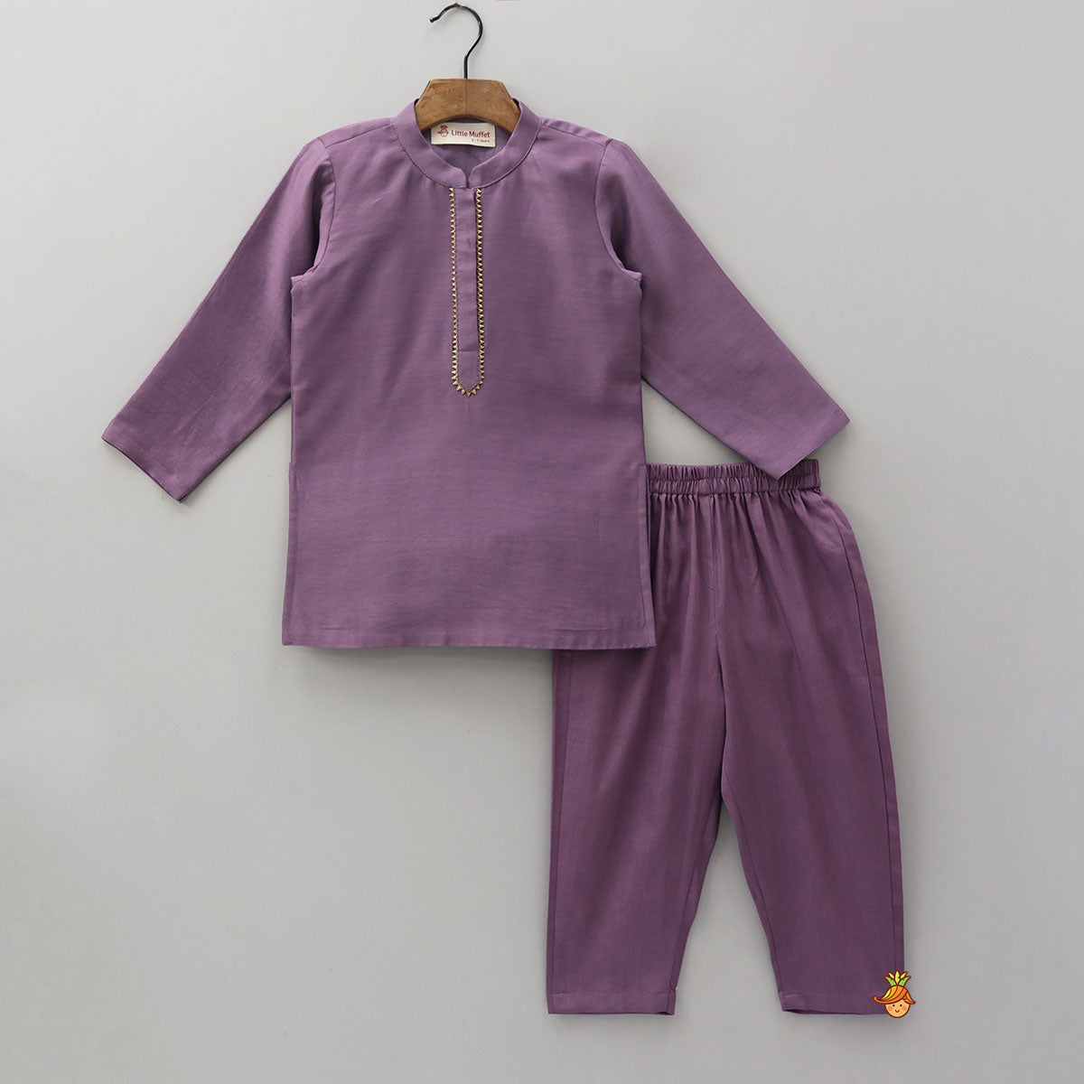 Elegant Kurta With Hand-Sequins Embroidered Jacket And Pyjama