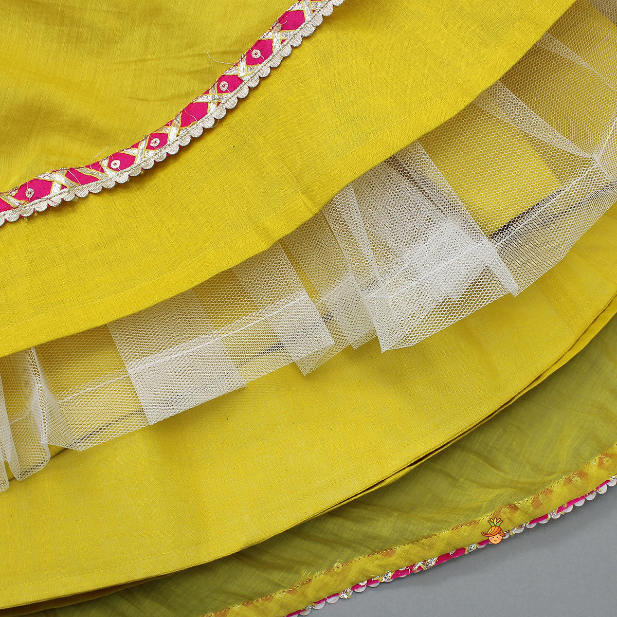 Strappy Crop Top And Flap Lehenga