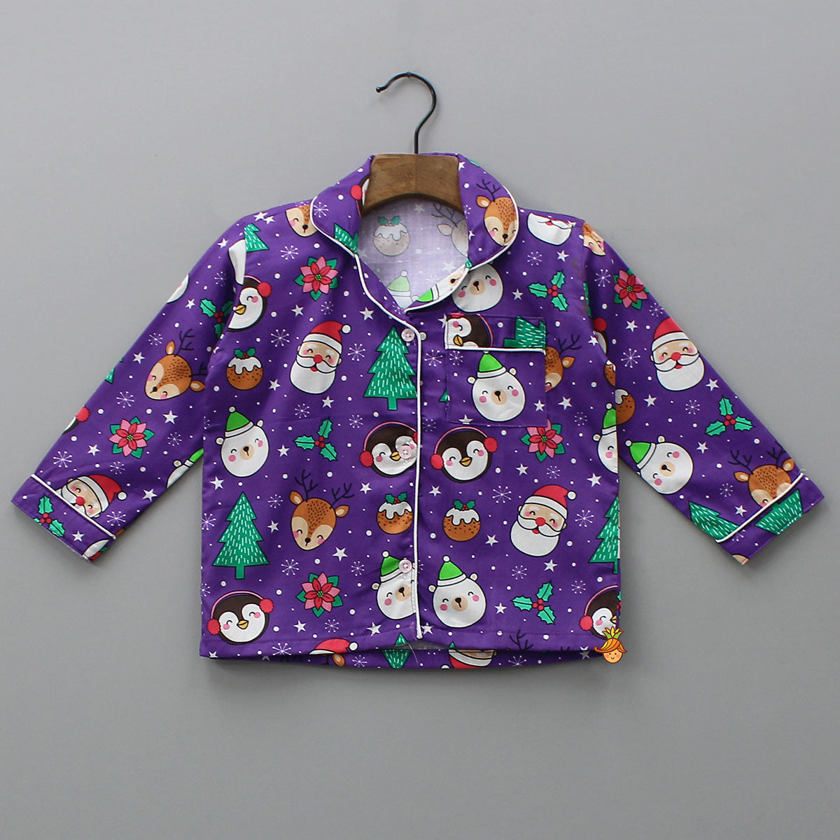 Christmas-Themed Printed Sleepwear