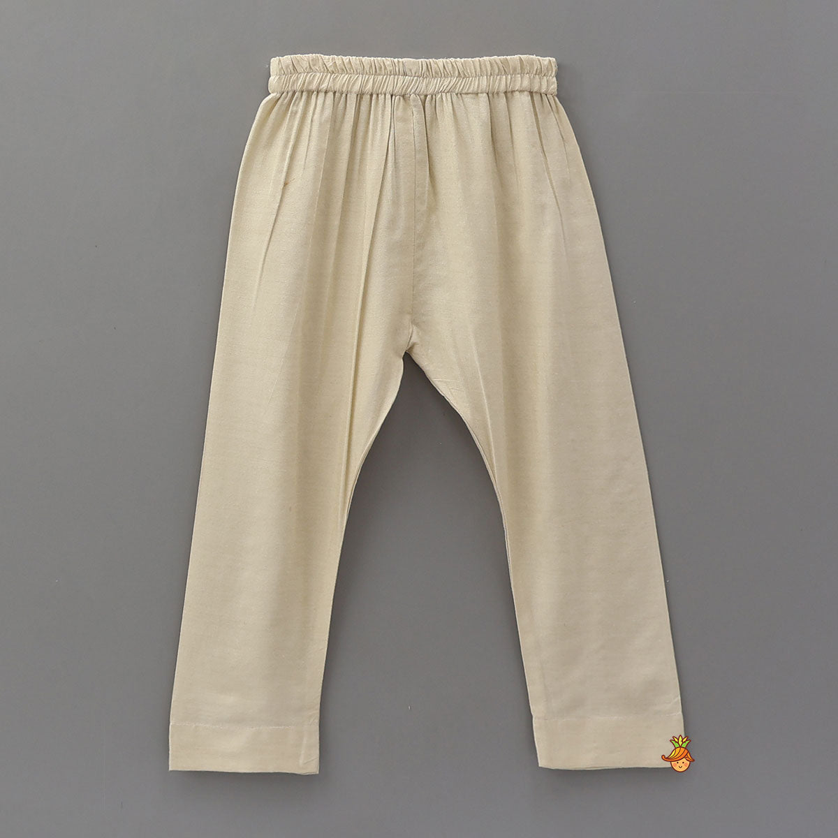 Fringed Lace-Detailed Velvet Kurta With Pyjama